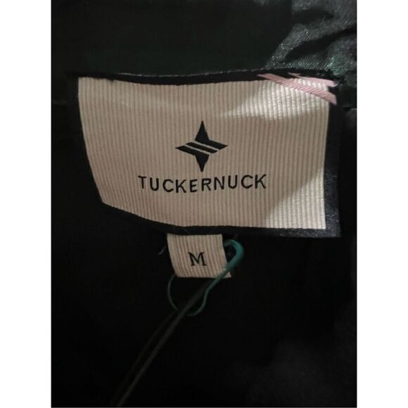 Tuckernuck Women's Green Blue Tartan Plaid Ruffle Mini Dress Size Medium NWT - Picture 4 of 6